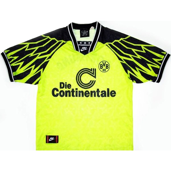 Tailandia Camiseta Dortmund 1st Retro 1994 1995 Amarillo